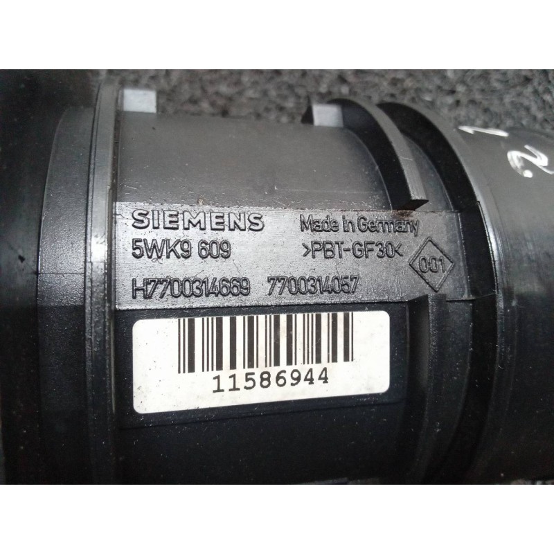 Recambio de caudalimetro para renault laguna ii grandtour (kg0) expression confort referencia OEM IAM 5WK9609 7700314057 SIEMENS 6