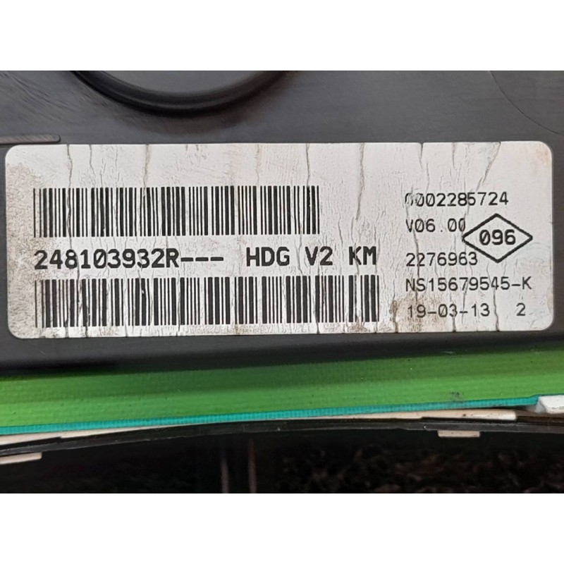 Recambio de cuadro instrumentos para dacia lodgy ambiance referencia OEM IAM 248103932R  JONSON - Negro 3