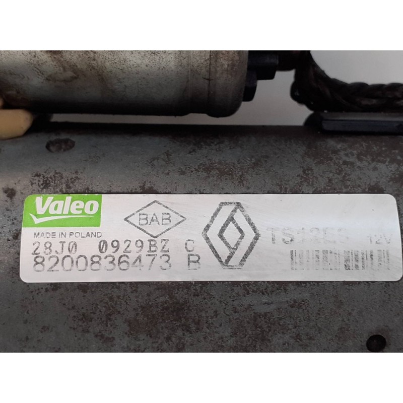 Recambio de motor arranque para dacia duster ambiance 4x2 referencia OEM IAM 8200836473B TS12E9 VALEO 5