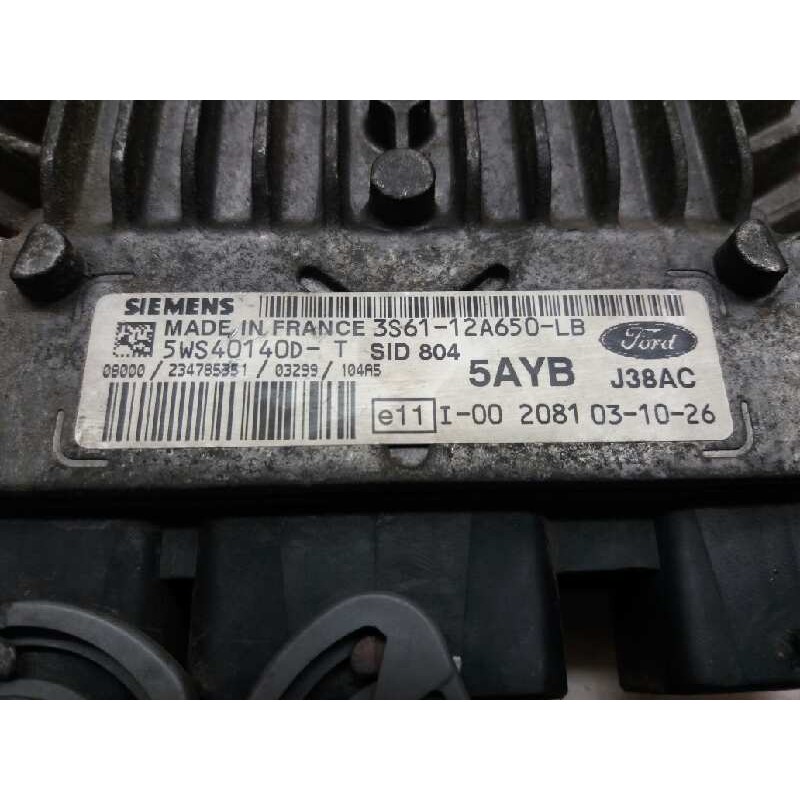Recambio de centralita motor uce para ford fiesta (cbk) ambiente referencia OEM IAM 3S6112A650LB 5WS40140D 2