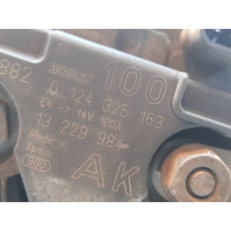 Recambio de alternador para opel zafira b cosmo referencia OEM IAM 0124325163 13229984 - Negro 4