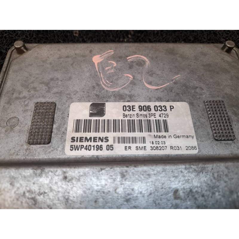 Recambio de centralita motor uce para seat ibiza (6l1) stella referencia OEM IAM 03E906033P 5WP4019605 SIEMENS - Amarillo 3