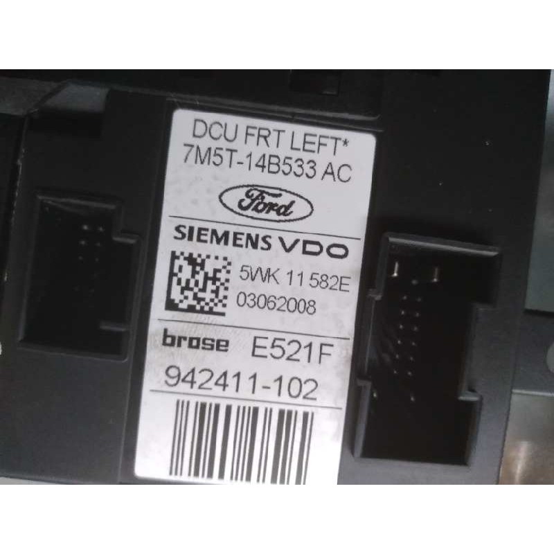 Recambio de elevalunas delantero izquierdo para ford kuga (cbv) trend referencia OEM IAM 7M5T14B533AC 2