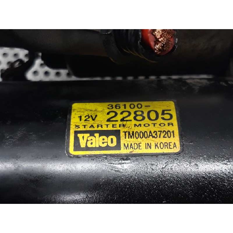 Recambio de motor arranque para hyundai matrix (fc) 1.6 gls referencia OEM IAM TM000A37201 22805 - Gris 2