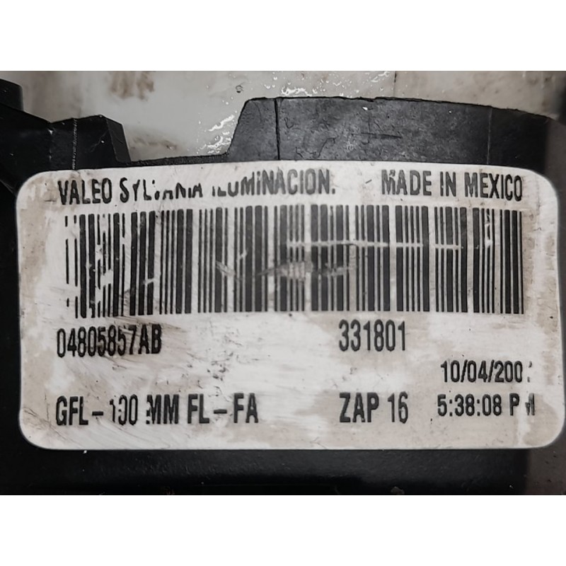 Recambio de faro antiniebla derecho para chrysler voyager (rg) 2.8 crd lx referencia OEM IAM 04805857AB 3