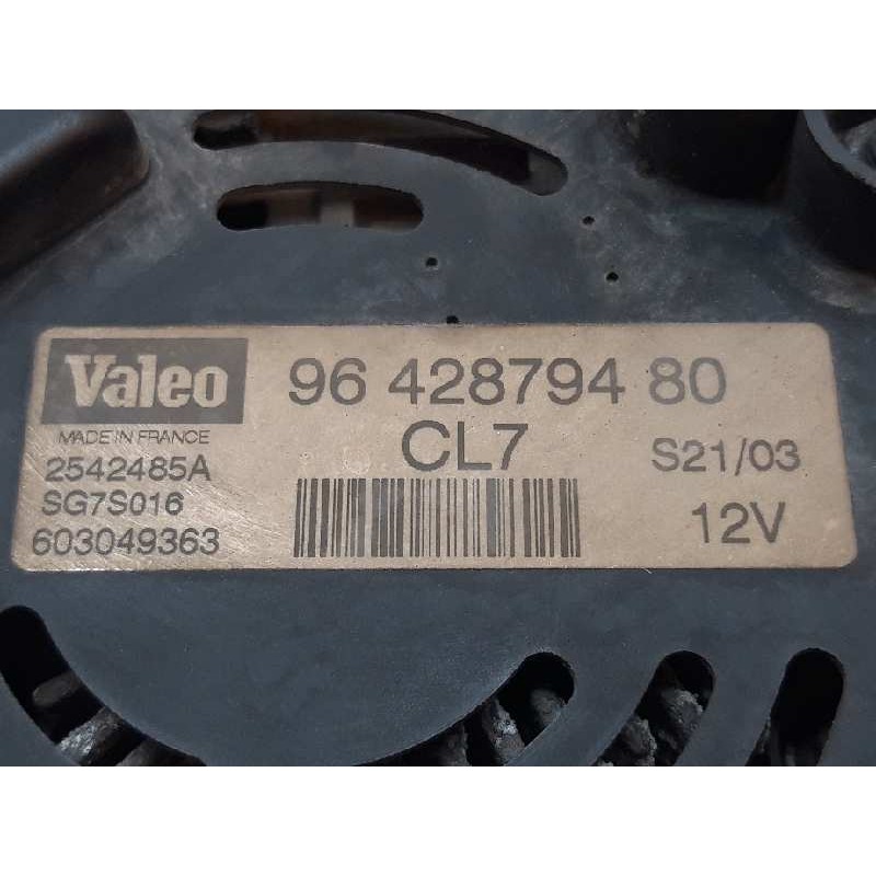Recambio de alternador para citroën c3 1.4 sx plus referencia OEM IAM 9642879480 2542485A - Azul 7