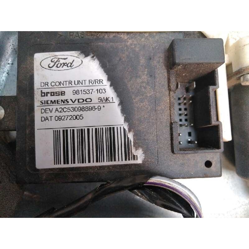 Recambio de elevalunas trasero derecho para ford focus berlina (cap) 1.6 tdci cat referencia OEM IAM 981537103 - Azul 4