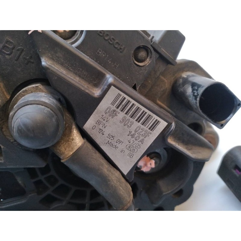 Recambio de alternador para seat leon (1p1) reference referencia OEM IAM 06F903023F 0124525091 - Negro 4