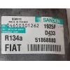 Recambio de compresor aire acondicionado para fiat doblo easy referencia OEM IAM 1925F 04650301262 SANDEM