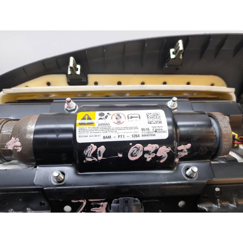 Recambio de kit airbag para chevrolet aveo sedán ls referencia OEM IAM 13588100 95164027 95167532 - Negro 6