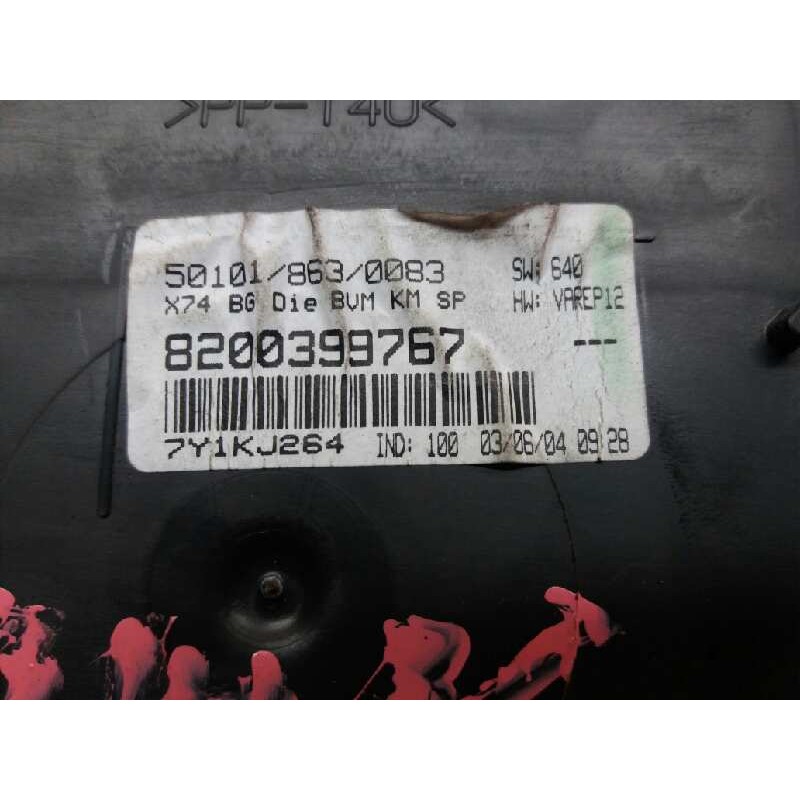 Recambio de cuadro instrumentos para renault laguna ii grandtour (kg0) 1.9 dci diesel referencia OEM IAM 8200399767 - Verde 2