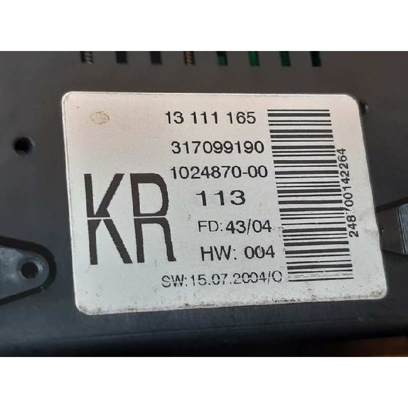 Recambio de pantalla multifuncion para opel astra h berlina cosmo referencia OEM IAM 13111165 317099190 4