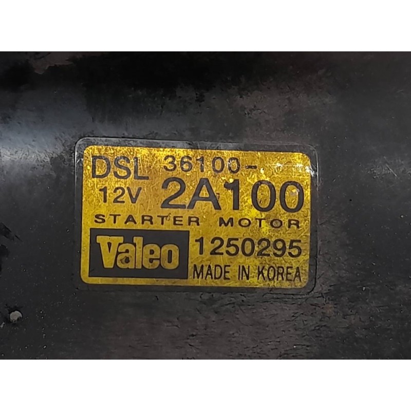 Recambio de motor arranque para kia picanto 1.1 crdi ex referencia OEM IAM 361002A100  VALEO 2