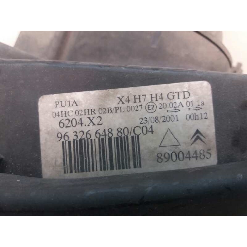 Recambio de faro izquierdo para citroën c5 berlina 1.8 16v x referencia OEM IAM 9632664880C04 2