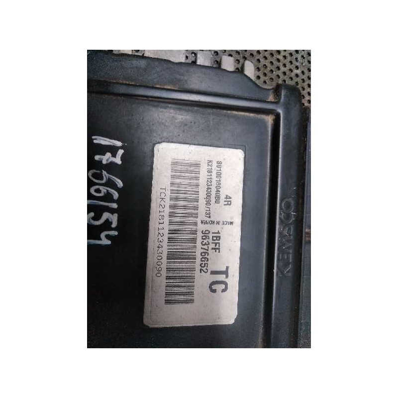 Recambio de centralita motor uce para chevrolet kalos 1.2 cat referencia OEM IAM 96376652 - Gris 2