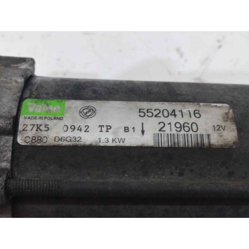 Recambio de motor arranque para fiat grande punto (199) 1.3 16v multijet active (55kw) referencia OEM IAM 55204116 21960 2