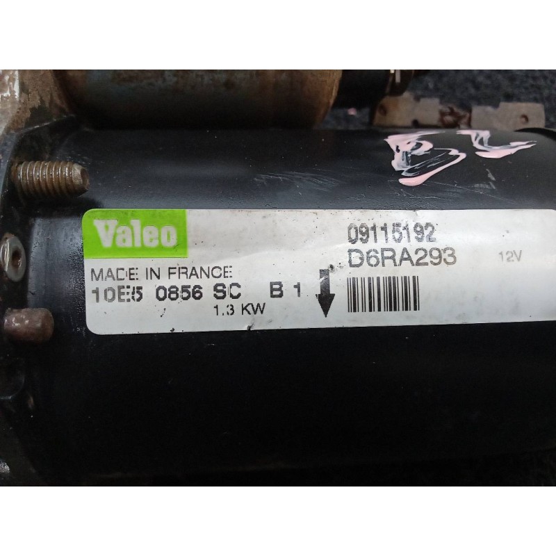 Recambio de motor arranque para opel astra gtc enjoy referencia OEM IAM 09115192 D6RA293 VALEO - Rojo 2