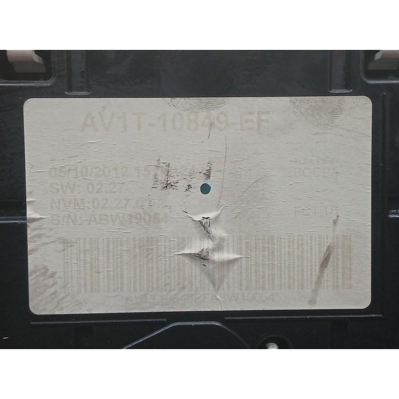 Recambio de cuadro instrumentos para ford b-max titanium referencia OEM IAM AV1T10849EF - Blanco 2