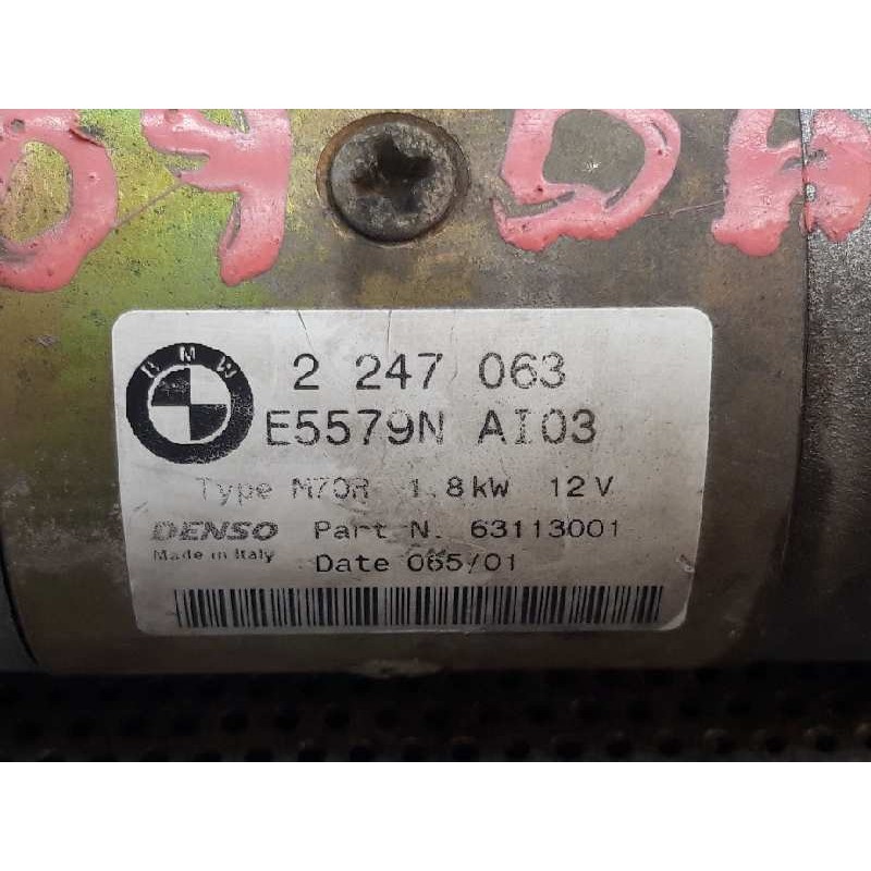 Recambio de motor arranque para bmw serie 3 berlina (e46) 320d referencia OEM IAM 2247063 63113001 - Gris 6
