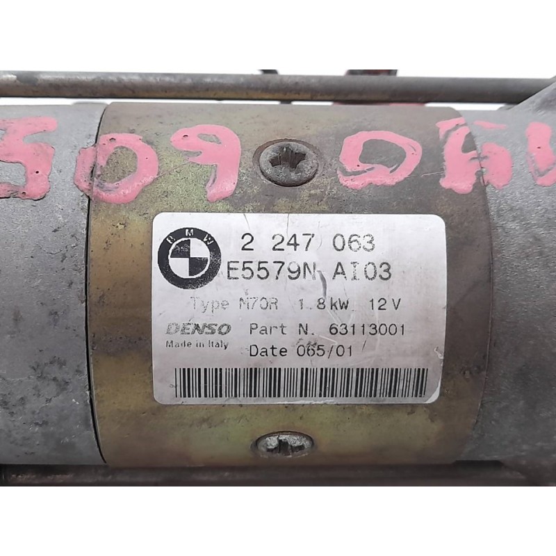 Recambio de motor arranque para bmw serie 3 berlina (e46) 320d referencia OEM IAM 2247063 63113001 - Gris 7