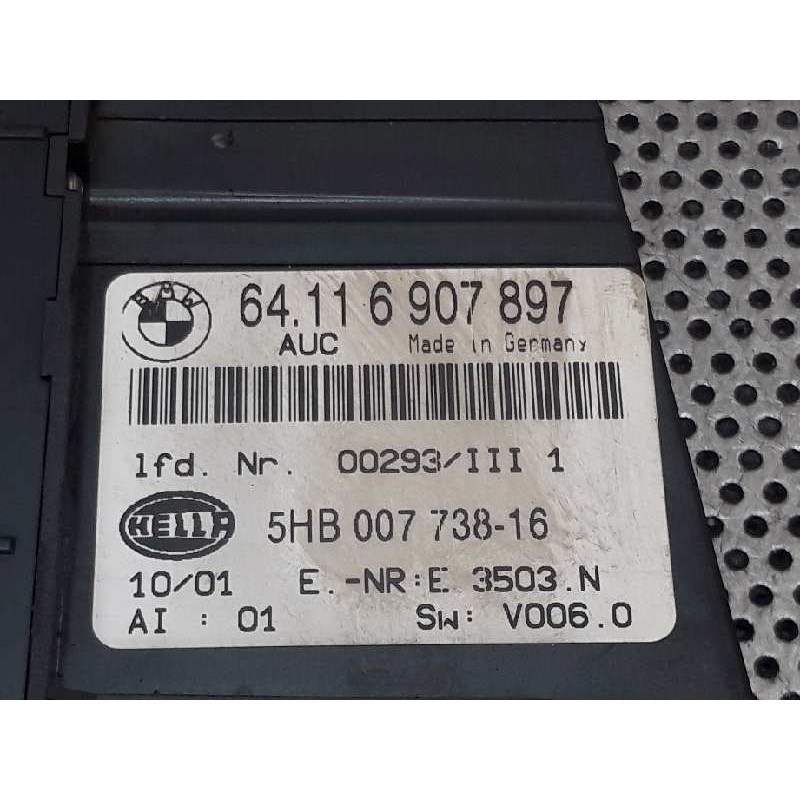 Recambio de mando climatizador para bmw serie 3 berlina (e46) 320d referencia OEM IAM 64116907897 5HB007738156 - Gris 2