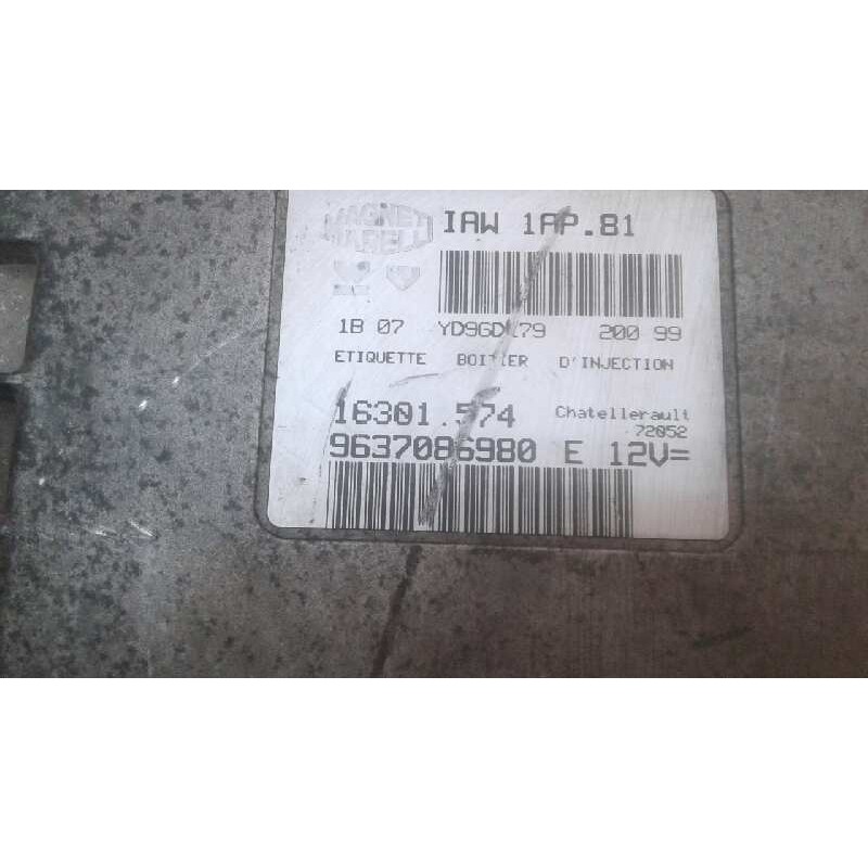 Recambio de centralita motor uce para peugeot 206 berlina xr referencia OEM IAM 9637086980 - Gris 3