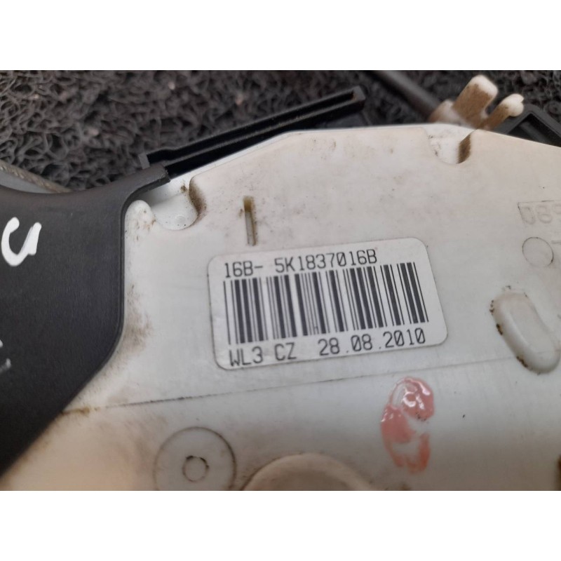 Recambio de cerradura puerta delantera derecha para volkswagen polo (6r1) sport referencia OEM IAM 5K1837016B - Negro 3