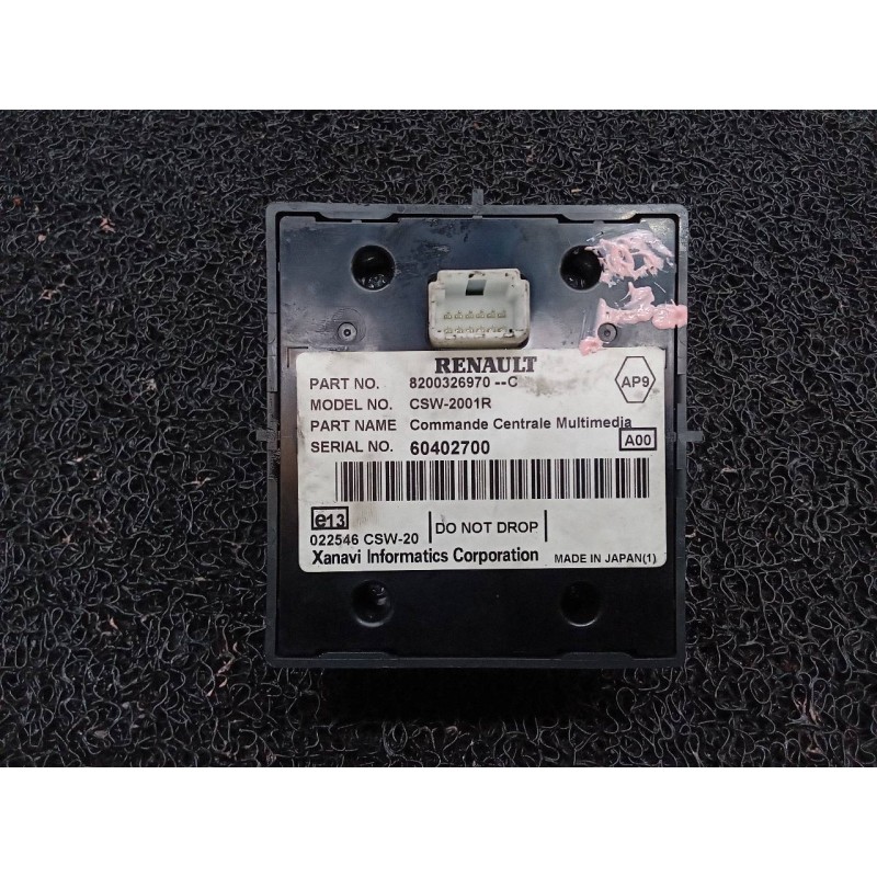 Recambio de mando multifuncion para renault laguna ii (bg0) confort dynamique referencia OEM IAM 8200326970C 60402700 - Negro 4