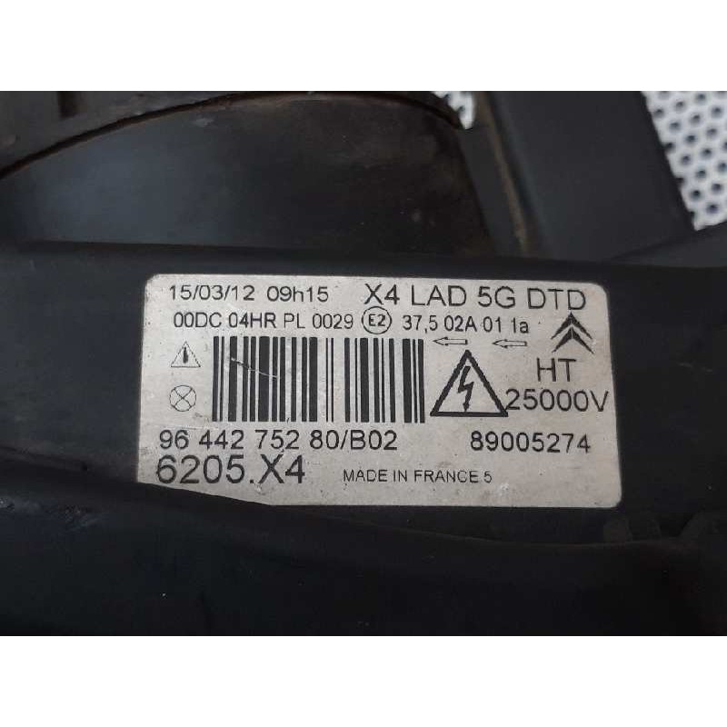 Recambio de faro derecho para citroën c5 berlina 2.0 hdi premier referencia OEM IAM 9644275280 4