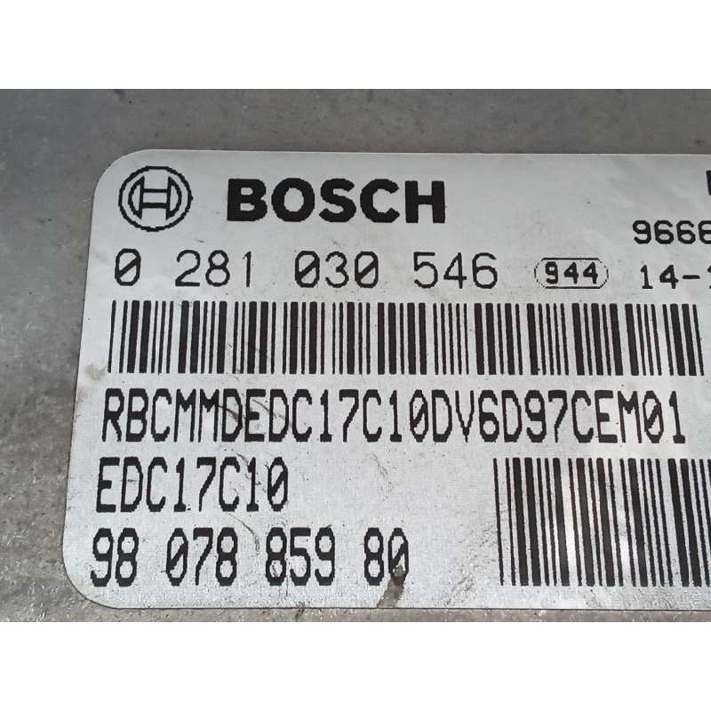 Recambio de centralita motor uce para citroën berlingo cuadro l1 referencia OEM IAM 0281030546 9807885980 BOSCH - Blanco 3
