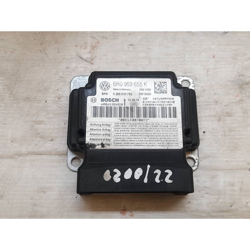 Recambio de kit airbag para volkswagen polo (6r1) sport referencia OEM IAM 6R0959655K 6R0880201D 6R880204 - Negro 2