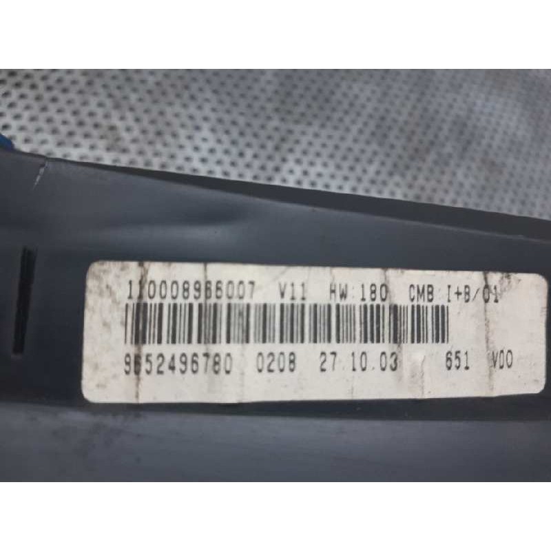 Recambio de cuadro instrumentos para citroën xsara picasso 2.0 hdi exclusive referencia OEM IAM 110008966007 9652496780 - Gris 2