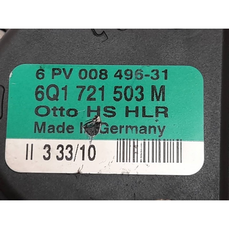 Recambio de potenciometro pedal para volkswagen polo (6r1) sport referencia OEM IAM 6Q1721503M - Negro 2