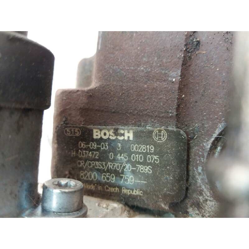 Recambio de bomba inyeccion para nissan primastar (x83) 1.9 dci diesel cat referencia OEM IAM 0445010075 8200659759 BOSCH - Azul 4