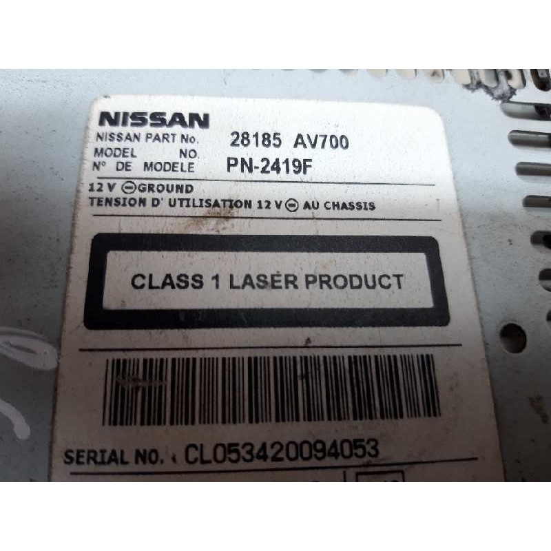 Recambio de cargador cd para nissan primera berlina (p12) acenta referencia OEM IAM 28185AV700 - Gris 2