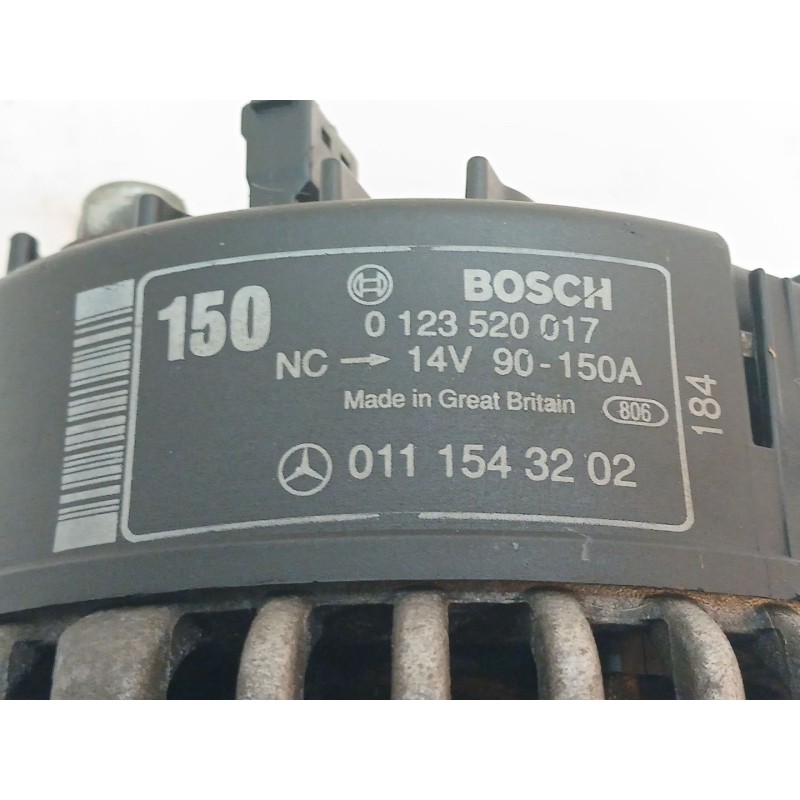 Recambio de alternador para mercedes-benz clase s (w220) berlina 430 (220.070) referencia OEM IAM 01111543202 - Azul 2