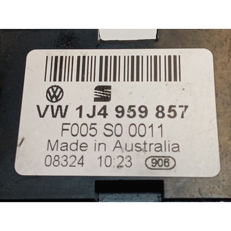 Recambio de mando elevalunas delantero izquierdo para seat toledo ii (1m2) 1.9 tdi referencia OEM IAM 1J4959857 - Gris 2