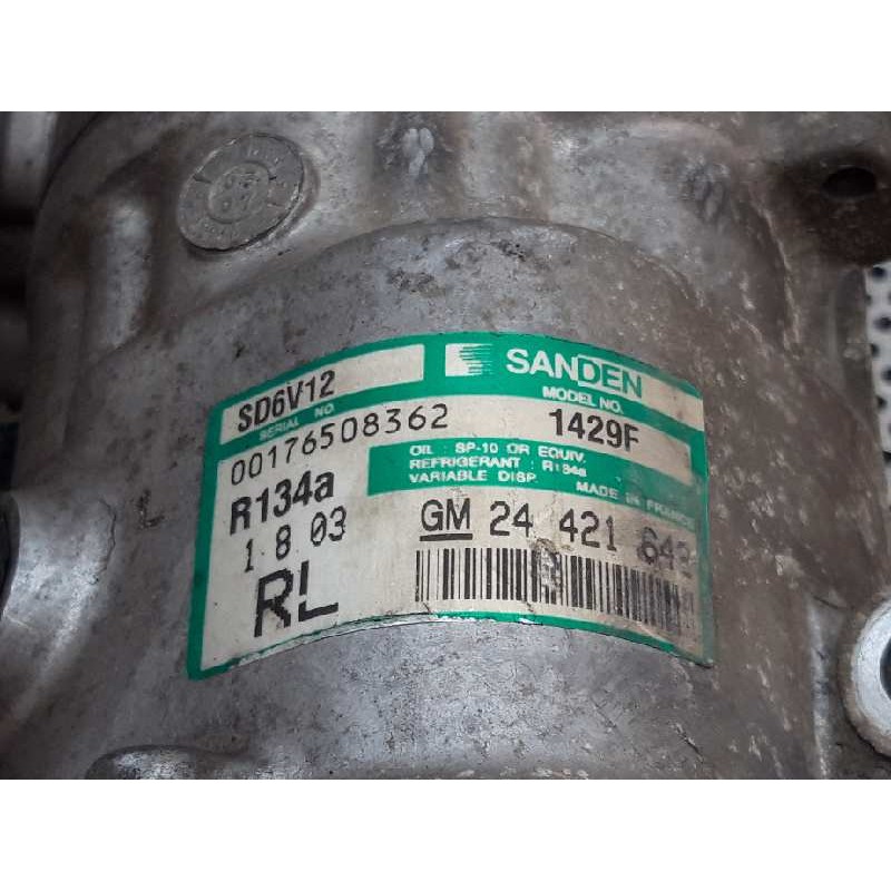 Recambio de compresor aire acondicionado para opel meriva enjoy referencia OEM IAM 1429F 24421642 3