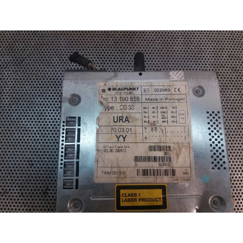 Recambio de sistema audio / radio cd para opel astra h ber. 1.7 16v cdti referencia OEM IAM 13190856YY CD30 7644221310 - Azul 3