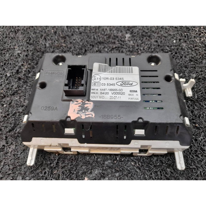 Recambio de pantalla multifuncion para ford fiesta (cb1) sport referencia OEM IAM AA6T18B955GD B4I20V005520 - Blanco 3