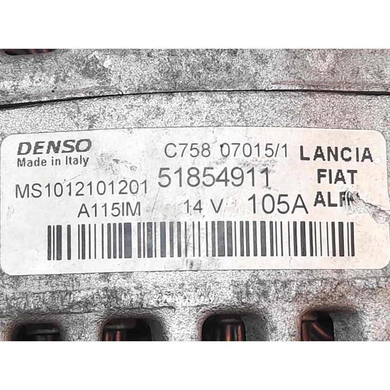 Recambio de alternador para fiat doblo ii cargo (263) furgón base referencia OEM IAM 51854911 MS1012101201 - Blanco 5