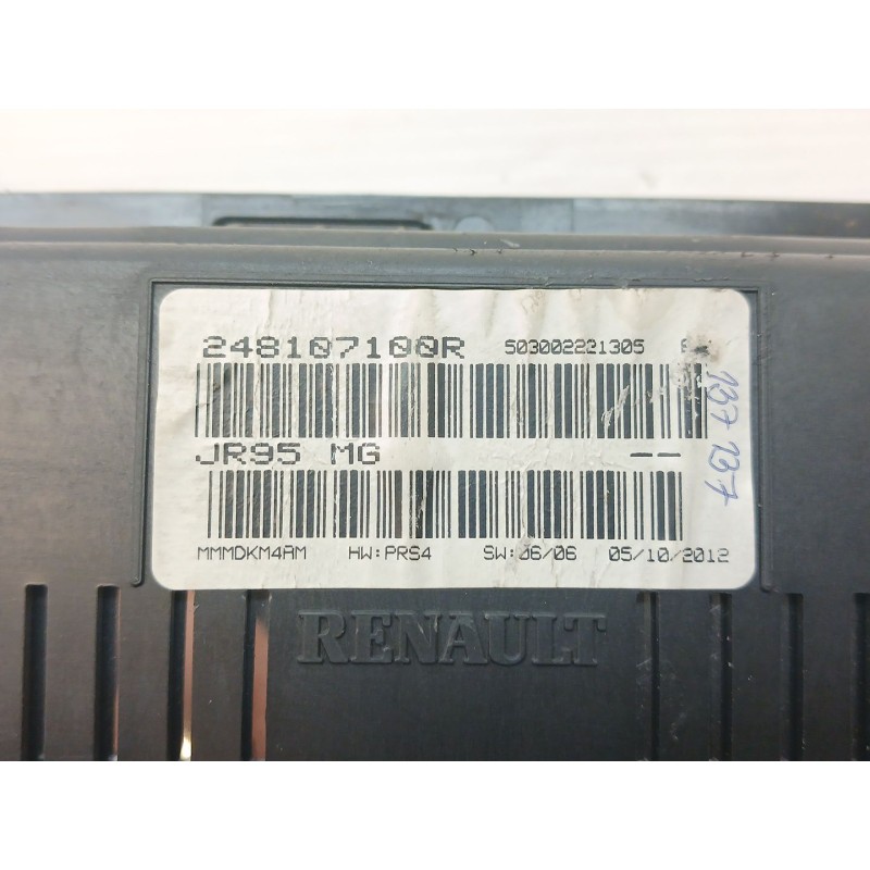 Recambio de cuadro instrumentos para renault scenic iii dynamique referencia OEM IAM 248107100R - Blanco 2