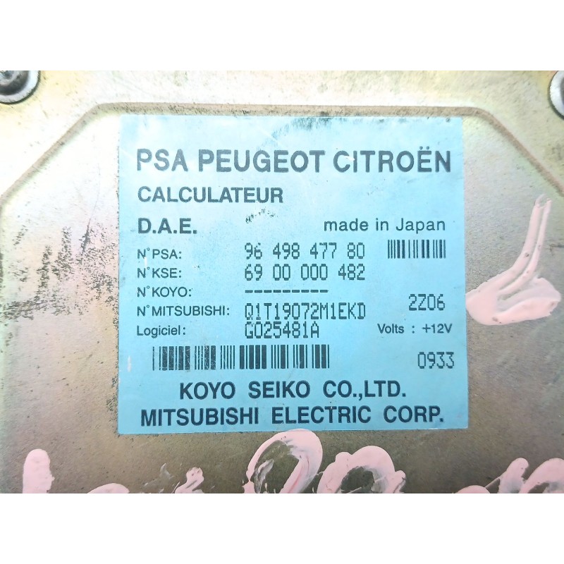 Recambio de centralita check control para citroën c3 1.4 hdi referencia OEM IAM 9649847780 6900000482 - Azul 2
