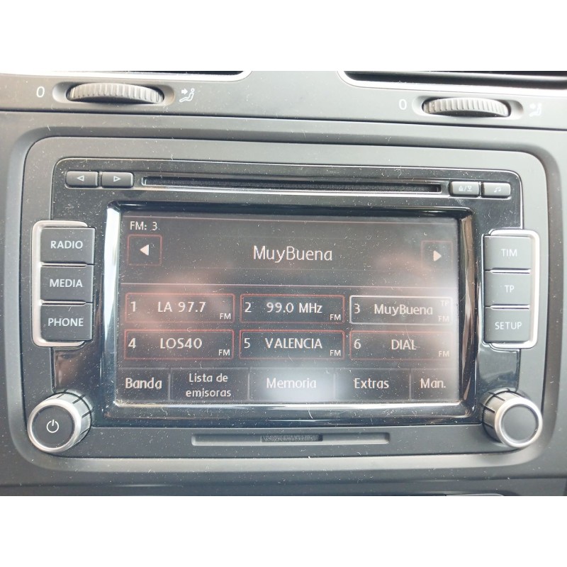 Recambio de sistema audio / radio cd para volkswagen golf vi (5k1) 2.0 tdi referencia OEM IAM - Gris 2