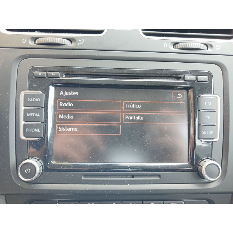 Recambio de sistema audio / radio cd para volkswagen golf vi (5k1) 2.0 tdi referencia OEM IAM - Gris 3