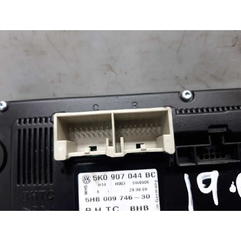 Recambio de mando climatizador para volkswagen golf vi (5k1) advance referencia OEM IAM 5K0907044BC 5HB00974630 - Blanco 3
