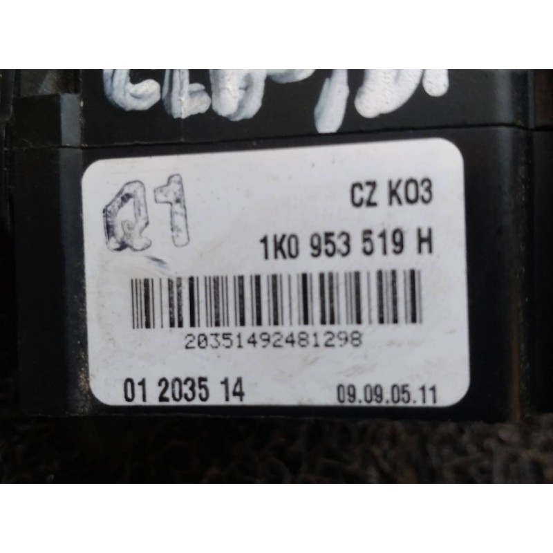 Recambio de mando limpia para volkswagen golf vi (5k1) advance referencia OEM IAM 1K0953519H - Blanco 4