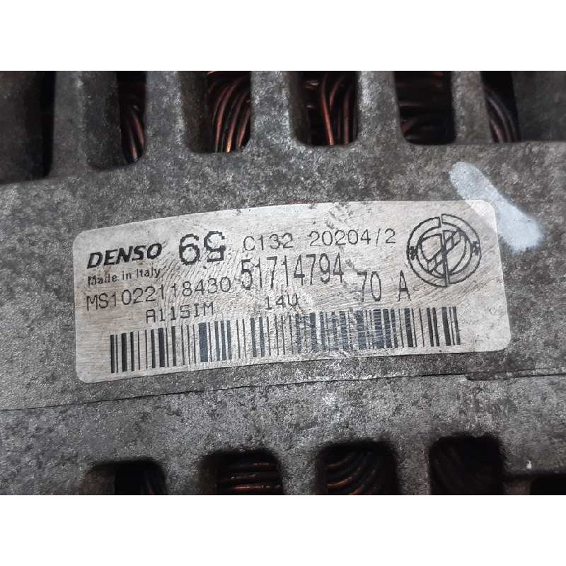 Recambio de alternador para fiat panda (169) 1.2 8v emotion referencia OEM IAM 51714794 MS1022118430 DENSO - Amarillo 4