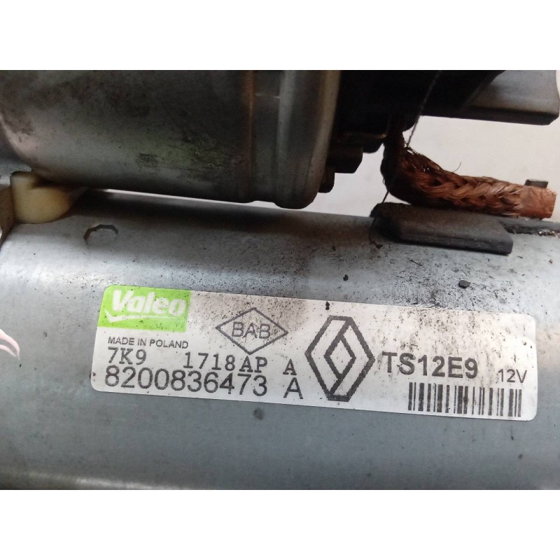 Recambio de motor arranque para renault grand modus authentique referencia OEM IAM 8200836473A  VALEO - Gris 3