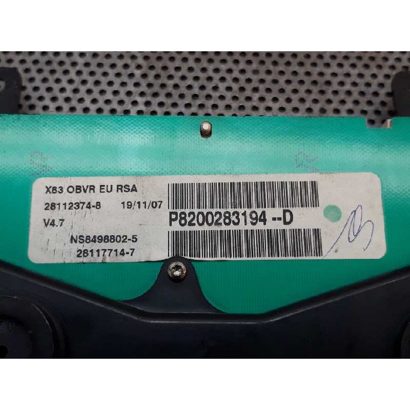 Recambio de cuadro instrumentos para renault trafic caja cerrada (ab 4.01) l1h1 caja cerrada, corto referencia OEM IAM P82002831 - Blanco 4